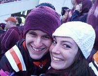 Watching VT football with my girlfriend